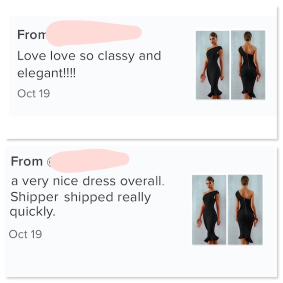 Bandage Asymmetrical Midi Dress in Black - Picture 14 of 16